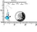 wholesale 925 Sterling Silver Blue Mermaid Scale Crab Drop Earrings for Women and Girls-0-7