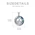 TOUPOP Sterling Silver Crystal Dinosaur Necklace Christmas Gift For Women-0-5