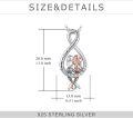 wholesale 925 Sterling Silver Mermaid Infinity Love Necklace for Women-0-3