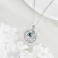 wholesale 925 Sterling Silver Abalone Shell Sea Turtle Pendant Necklace for Women-0-4
