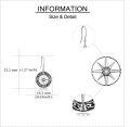 wholesale 925 Sterling Silver Celtic Knot Compass Dangle Drop Earrings Jewelry-0-5