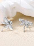 wholesale 925 Sterling Silver Dragonfly Stud Earrings Gothic  for Her-0-4