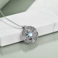 wholesale  Sterling Silver Celtic Knot Compass Necklace Graduation Friendship Talisman Travel Jewelry Gift for Women Girls -0-9