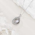 wholesale 925 Sterling Silver Heart Pendant Necklace Wholesale Gold Plated-0-128