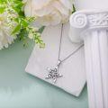 wholesale 925 Sterling Silver Cubic Zirconia Star Pendant Necklace Gift for Mother Wife Girlfriend Daughter Sister Friend-0-2