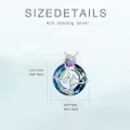 TOUPOP Sterling Silver Crystal 12 Months Birthstone Stethoscope Pendant Necklace-0-2