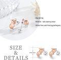 wholesale 925 Sterling Silver Pig Stud Earrings - Cute Animal Jewelry for Women and Girls-0-5