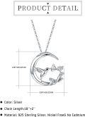 wholesale 925 Sterling Silver Hummingbird Pendant Necklace with Flowers Bird Animal  for Women-0-3