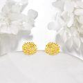 wholesale Gold 925 Sterling Silver Daisy Stud Earrings - Birth Flower  for Women-0-2