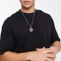 wholesale 925 Sterling Silver Gold Plated Star of David Pendant Necklace  for Men s-0-4