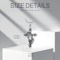 wholesale 925 Sterling Silver Praying Hands Cross Religious Medal Pendant Necklace for Men & Women-0-4
