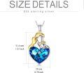 wholesale TOUPOP 925 Sterling Silver With Crystals Mother And Son Pendant Birthday Jewelry For Wife -0-2