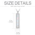 TOUPOP Silver Opal Bar Urn Necklace-0-3