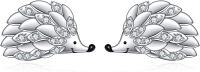 wholesale 925 Sterling Silver Hedgehog Stud Earrings - Adorable Animal  for Women Girls-Hedgehog
