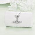 wholesale 925 Sterling Silver Musical Note Sporty Pendant Necklace for Women Girls-0-1