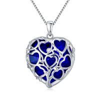 TOUPOP Sterling Silver Birthstone Tree Of Life Necklace Pendant-undefined