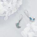 wholesale 925 Sterling Silver Abalone Shell Anchor Shape Dangle Drop Earrings for Women Girls Mom Daughter Gifts-0-2