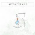 wholesale 925 Sterling Silver Moonstone Dragonfly Drop Earrings White Rose Gold Plated-0-5