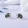 wholesale 925 Sterling Silver Dinosaur Flower Stud Earrings Wholesale - Unique s for Women & Men-0-1
