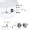 wholesale 925 Sterling Silver Celtic Cross Rune Stud Earrings Norse Viking Jewelry for Men & Women-0-1