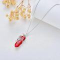wholesale  Sterling Silver Quartz Frog Pendant Necklace Gift for Women Mom -0-27