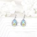 wholesale 925 Sterling Silver Dog And Palm Tree Dangle Earrings-0-2