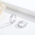 wholesale 925 Sterling Silver Hollow Butterfly Hoop Earrings for Women and Girls-0-1