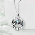 wholesale 925 Sterling Silver Gothic Moth & Moon Pendant Necklace for Women-0-8