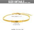 wholesale 18K Gold Snake Chain ID Bar Charm Bracelet for Women Anniversary Gift-0-4