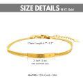 wholesale 18k Gold Bracelet With Chain And Bar Design-0-4