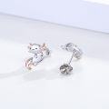 wholesale 925 Sterling Silver Axolotl Stud Earrings for Women Girls Cute Cartoon Animal  4g-0-4