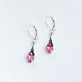 wholesale Sterling Silver Austrian Crystal Vintage Drop Dangle Leverback Earrings-0-39