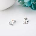 wholesale 925 Sterling Silver Capybara Flower Stud Earrings for Women-0-4
