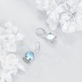 wholesale 925 Sterling Silver Opal Drop Earrings with Blue Stones and Crown Design Gift for Her-0-4