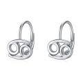 wholesale 925 Sterling Silver Cancer Zodiac Constellation White Gold Plated Clip Earrings For Women-0-0