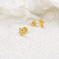 wholesale 14K Gold Cute Axolotl Stud Earrings for Girls and Women - Animal Idea-0-2