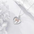 wholesale 925 Sterling Silver Blue Crystal Heart Pendant - Always My Father Forever Friend Necklace for Dad Gifts-0-4
