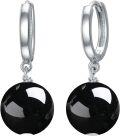 wholesale 925 Sterling Silver Agate Beaded Dangle Earrings for Women-0-0