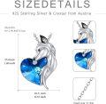 wholesale TOUPOP Gifts For Women Sterling Silver Necklaces Wolf/dragon/narwhal/unicorn/fox Necklace With Crystal Fashion Jewelry Birthday Gifts For Women -0-3