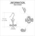 wholesale 925 Sterling Silver 925 Sports Lover's Jewelry - Crossed Golf Club Dangle Earrings for Women Gifts-0-3