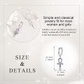 wholesale 925 Sterling Silver Multicolor Crystal Egyptian Ankh Cross Drop Earrings  for Women-0-5