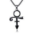 wholesale 925 Sterling Silver & Black Plated Ankh Pendant Necklace  for Men-0-0