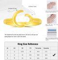 wholesale 925 Sterling Silver 18K Gold Plated Women s Simplicity Adjustable Engagement Wedding Ring Jewelry Gift-0-5