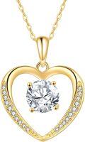 wholesale 14K Gold Heart Necklace - Elegant 0.75 Simple Design for Women, Ideal Gift for Valentine's Day, Birthday, Anniversary-0-0