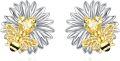 wholesale 925 Sterling Silver Honeybee Daisy Flower Stud Earrings for Women-0-0
