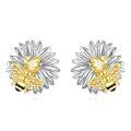 wholesale 925 Sterling Silver Honeybee Daisy Flower Stud Earrings for Women-0-0