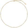 wholesale 14K Gold Freshwater Pearl Station Choker Necklace - Adjustable Length (16-18)-0-0