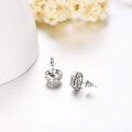 wholesale 925 Sterling Silver & Crystal Vintage-Modern Elegant Earrings, 10mm, Gift Box-0-3
