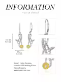 TOUPOP Silver Stone Hummingbird Earrings-0-3