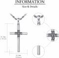 wholesale 925 Sterling Silver &  Celtic Crucifix Nail Fish Hook Cross Pendant Necklace for Men Women-0-1